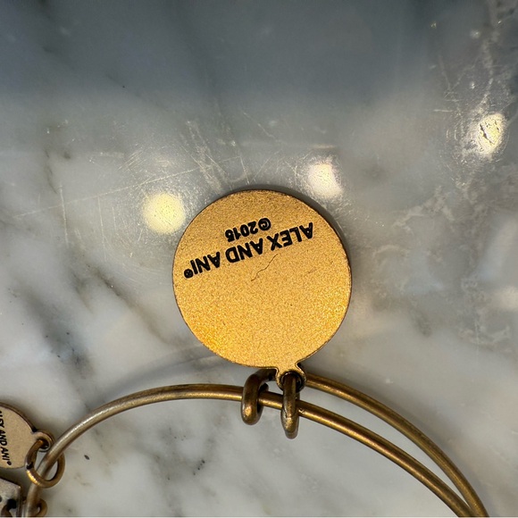 Alex and Ani gold charm bracelets 3 - Picture 6 of 6